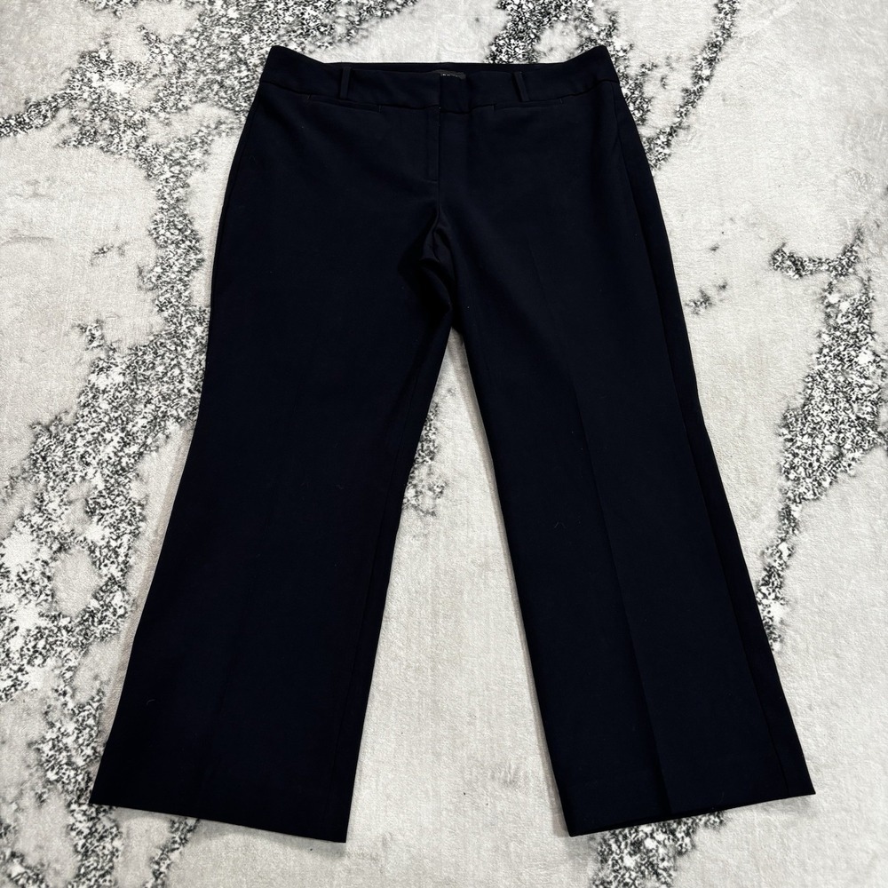 Talbots Petite Curvy Navy Blue Dress Pants Womens Size 14P Straight Leg Trousers